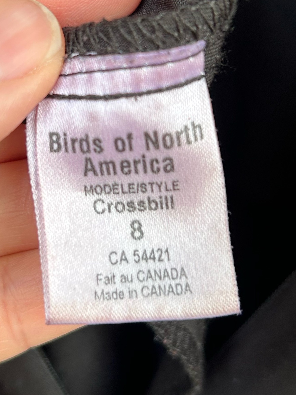 Birds of North America Black Crossbill Jumpsuit, size 8 - Picture 12 of 14